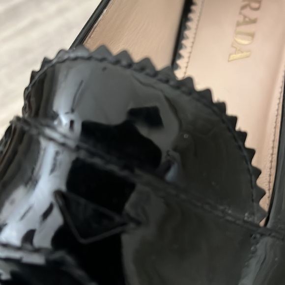 Black Glossy Prada Loafers 36.5 (6 1/2) - Picture 6 of 6